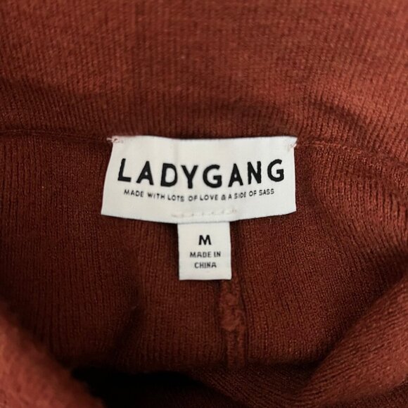 Ladygang Women's Wide-Leg Rust Pants Medium - Picture 5 of 9